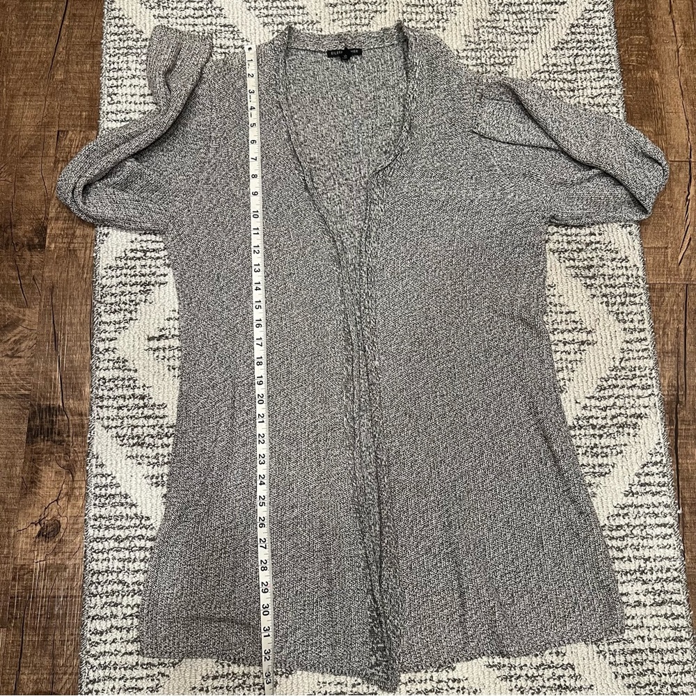 Eileen Fisher Marled Open Front Cardigan - Size L - Picture 10 of 11